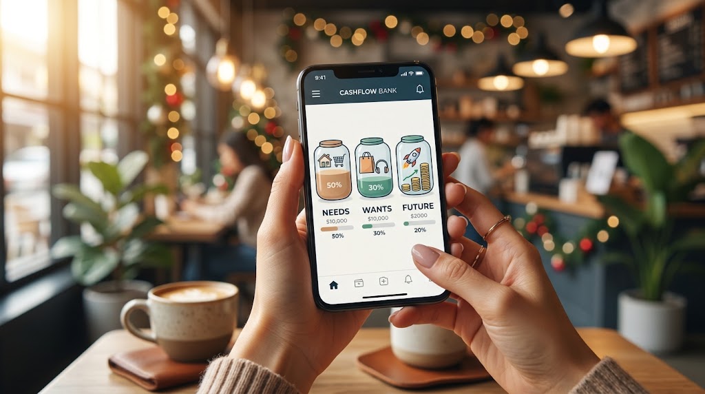 Using banking app pots to manage the 50/30/20 budget rule